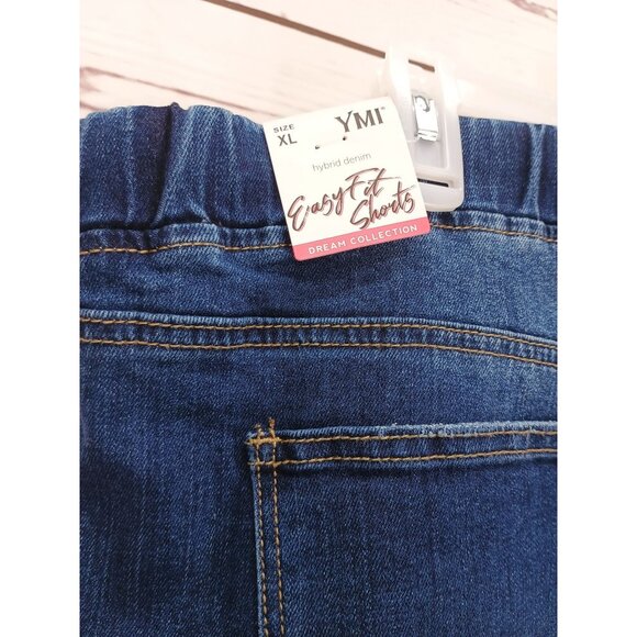 YMI Dream Collection Easy Fit Distressed Denim Shorts XL NWT - Picture 7 of 12